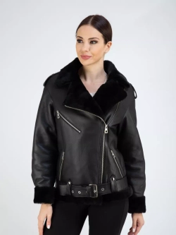 Дубленка авиатор натуральная зимняя