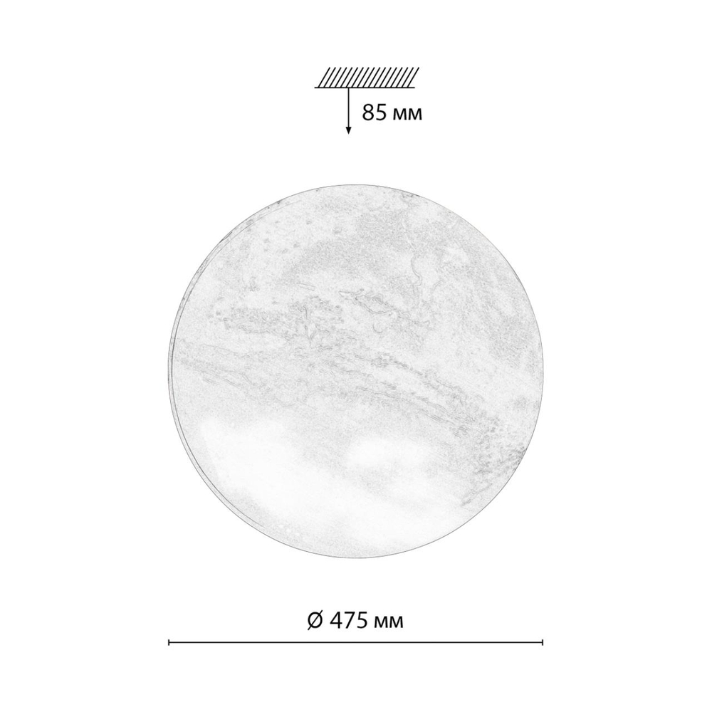 7725/EL PALE SN 120 Светильник пластик/мульти LED 70Вт 3000-6000К D475 IP43 пульт ДУ MARS