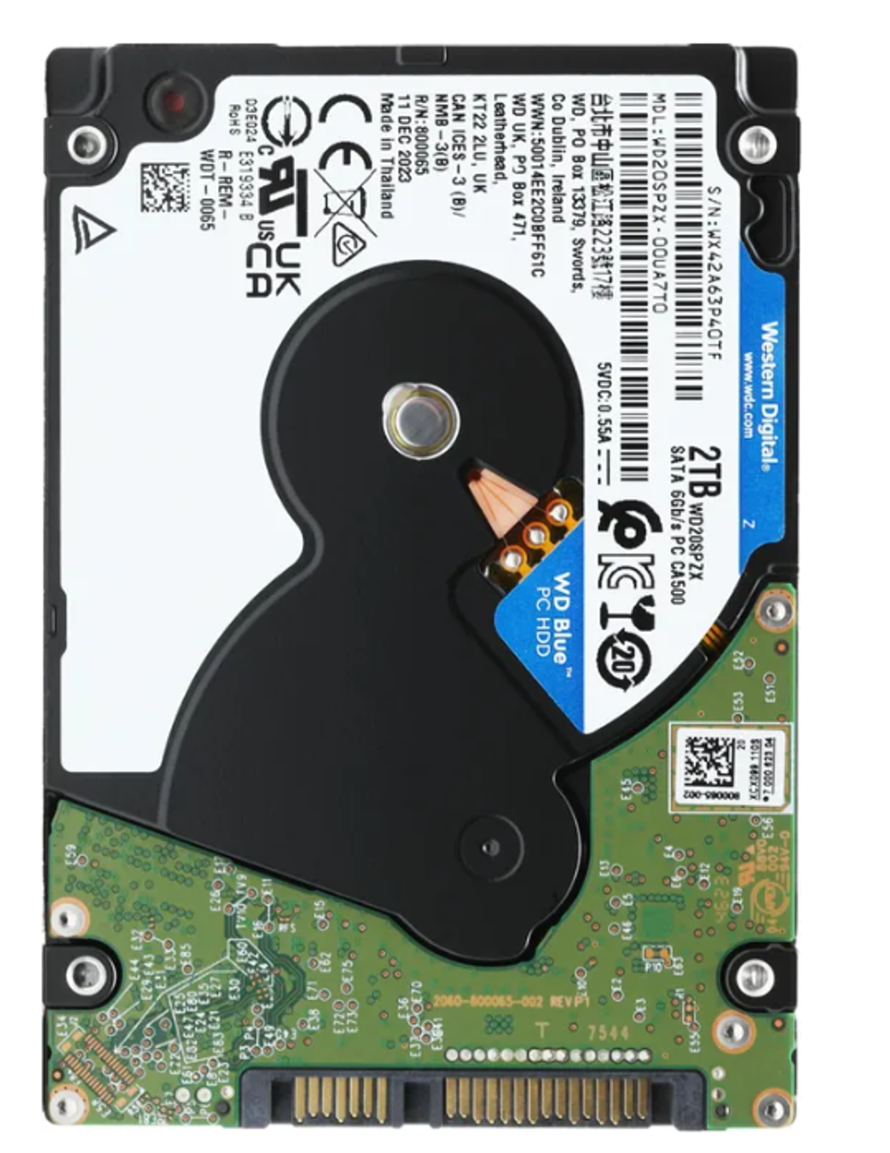 Жесткий диск Western Digital WD Blue Mobile 2 ТБ 2,5″ (WD20SPZX)