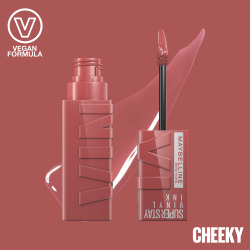 MAYBELLINE NEW YORK SuperStay Vinyl Ink - Долговременная помада в жидкой форме 35 CHEEKY, 4 ml