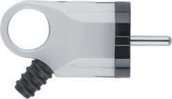 Вилка Navigator 61 361 NCA-PL03-16A-E-WH угловая с/з белая