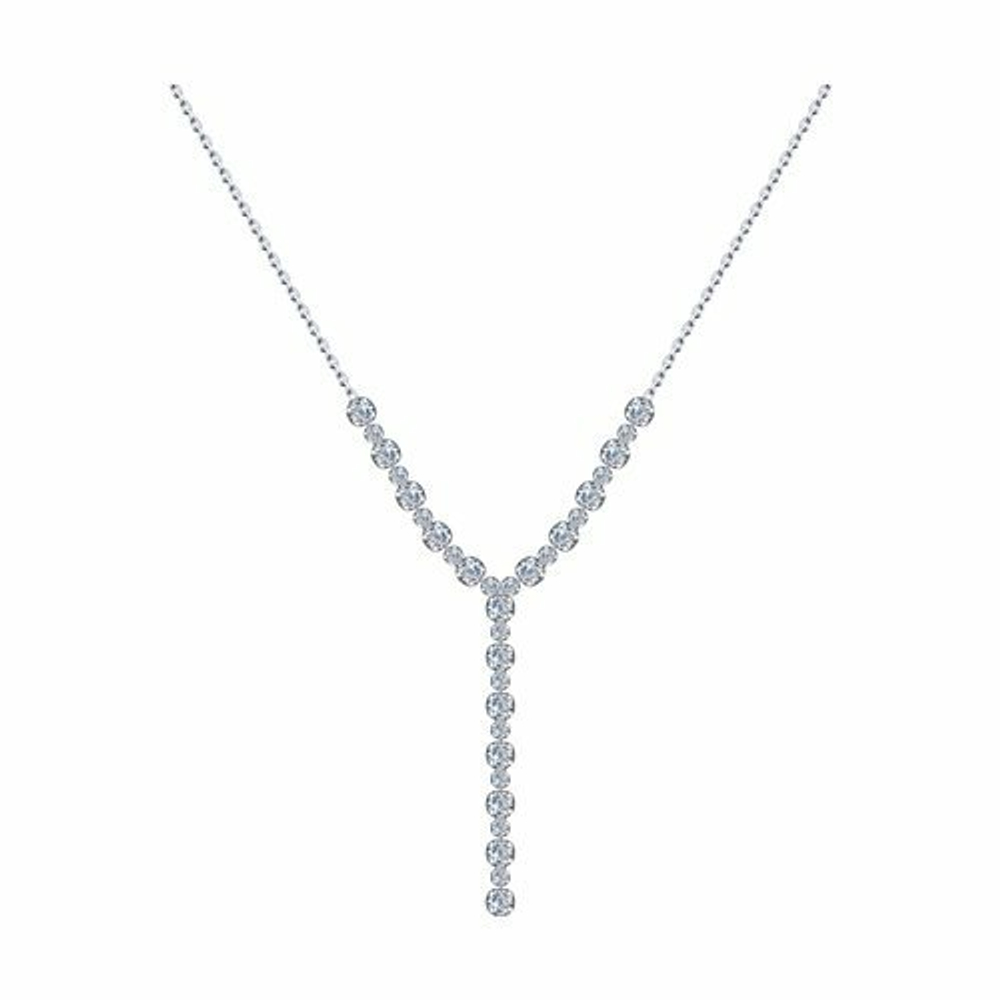 Колье из серебра с фианитами