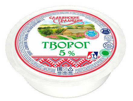 Творог "Славянские традиции" 5% 355г. Минск