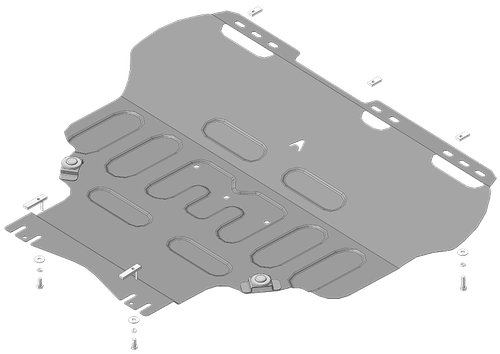 Стандартная защита АвтоСтандарт картера двигателя, кпп. 1,5 мм, сталь. для Ford Focus 2011-2019,Ford C-Max 2007-2015,Ford Focus 2008-2010,Volvo S40 2004-2012,Ford Focus C-max 2003-2007,Ford Focus 2004-2007 арт.50747