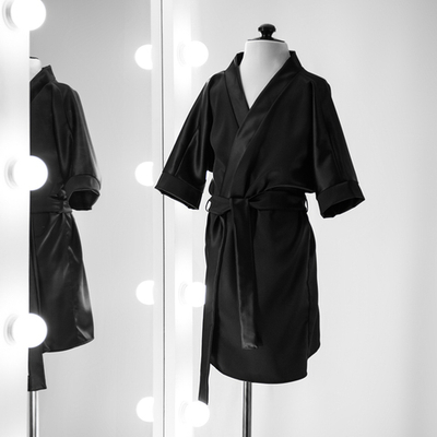 X 1-00-01 Атласный танцевальный халат. | Vasileva Dance