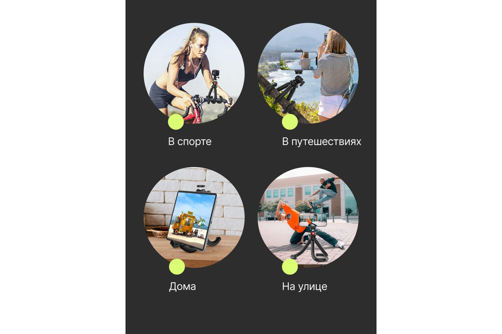 Штатив компактный RayLab MTF-SCR с головой и держателем для смартфона