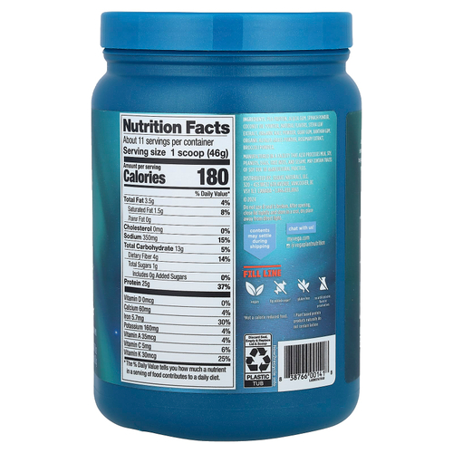 Vega, Premium, Protein + Supergreens™, сливочная ваниль, 510 г (1 фунт 2 унции)