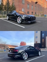 Карбоновый обвес для Audi RS5 2016-2018+ Ауди бампер диффузор губа юбки спойлер