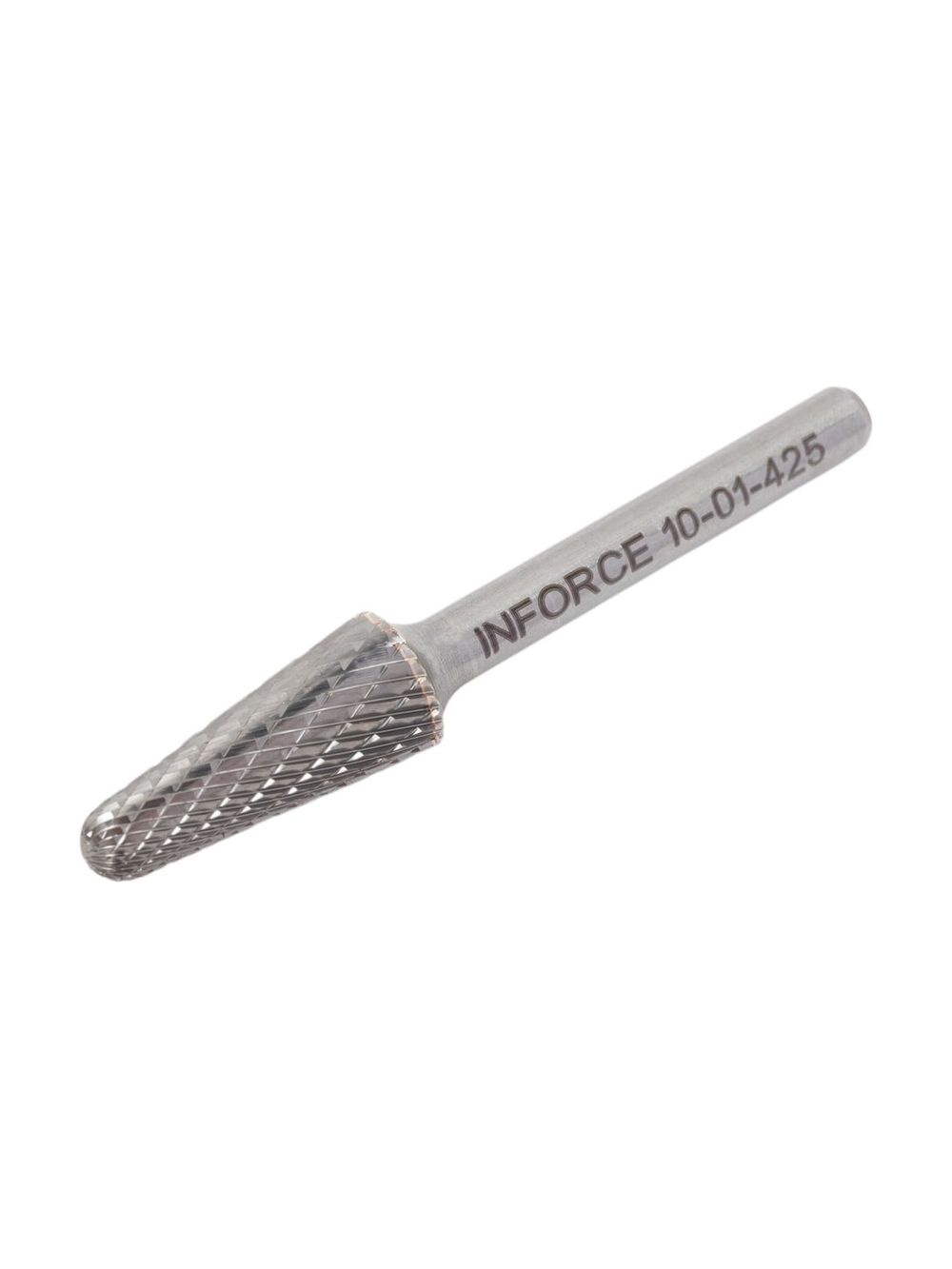 Бор-фреза форма L /конус с закругленной головой/ DC 12х25/70 хв. 6 мм Inforce 10-01-425