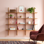 Стеллаж из массива дуба настенный Берг 2