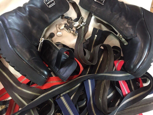 Замена молний . Замена бегунков.