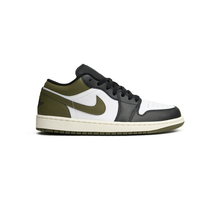 Кроссовки Jordan 1 Low "Black Toe Medium Olive"