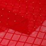 Сетка бельевая эластичная 85 г/м², шир.150 см / 25 метров, с флоком TBY.SZ030218, цв.116 красный /SZ030218.116/