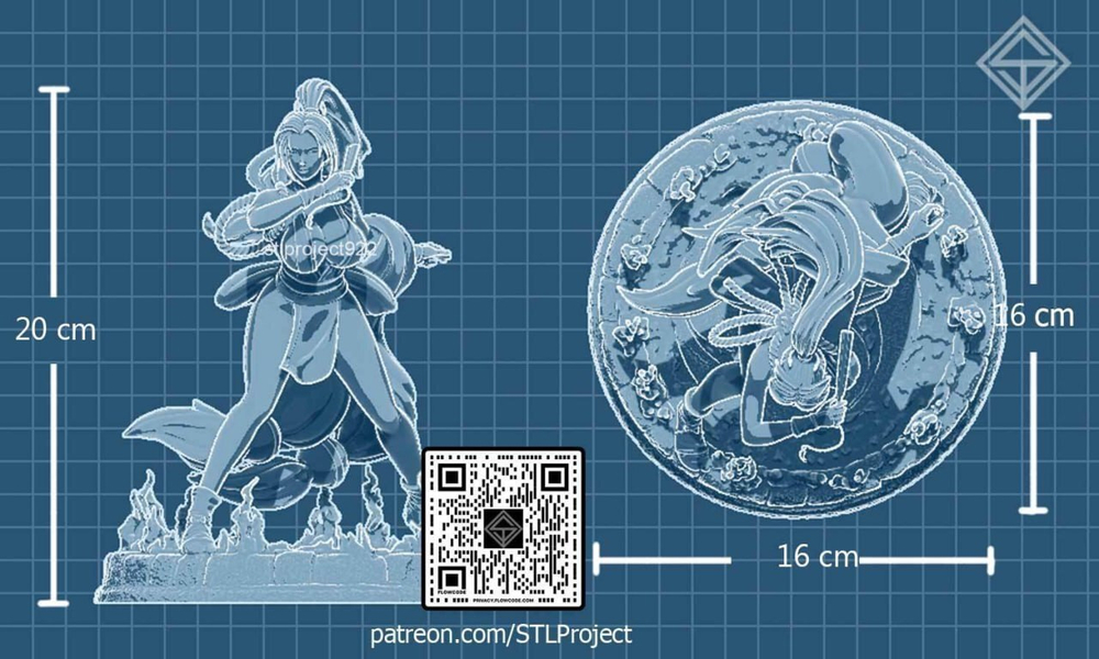 Май Сирануй Король бойцов Фатальная ярость Mai Shiranui King of Fighters Fatal Fury Фигурка