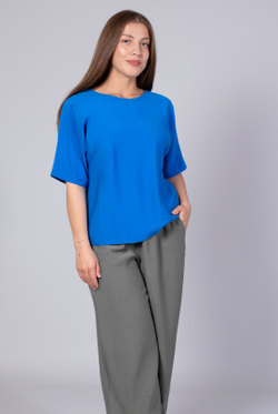 Блузка женская 2165ЮПБ, василёк #457Вас092165ЮПБ