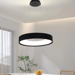 Люстра подвесная светодиодная Lanbos Piano, 120 Вт LED, 30 кв м, черная