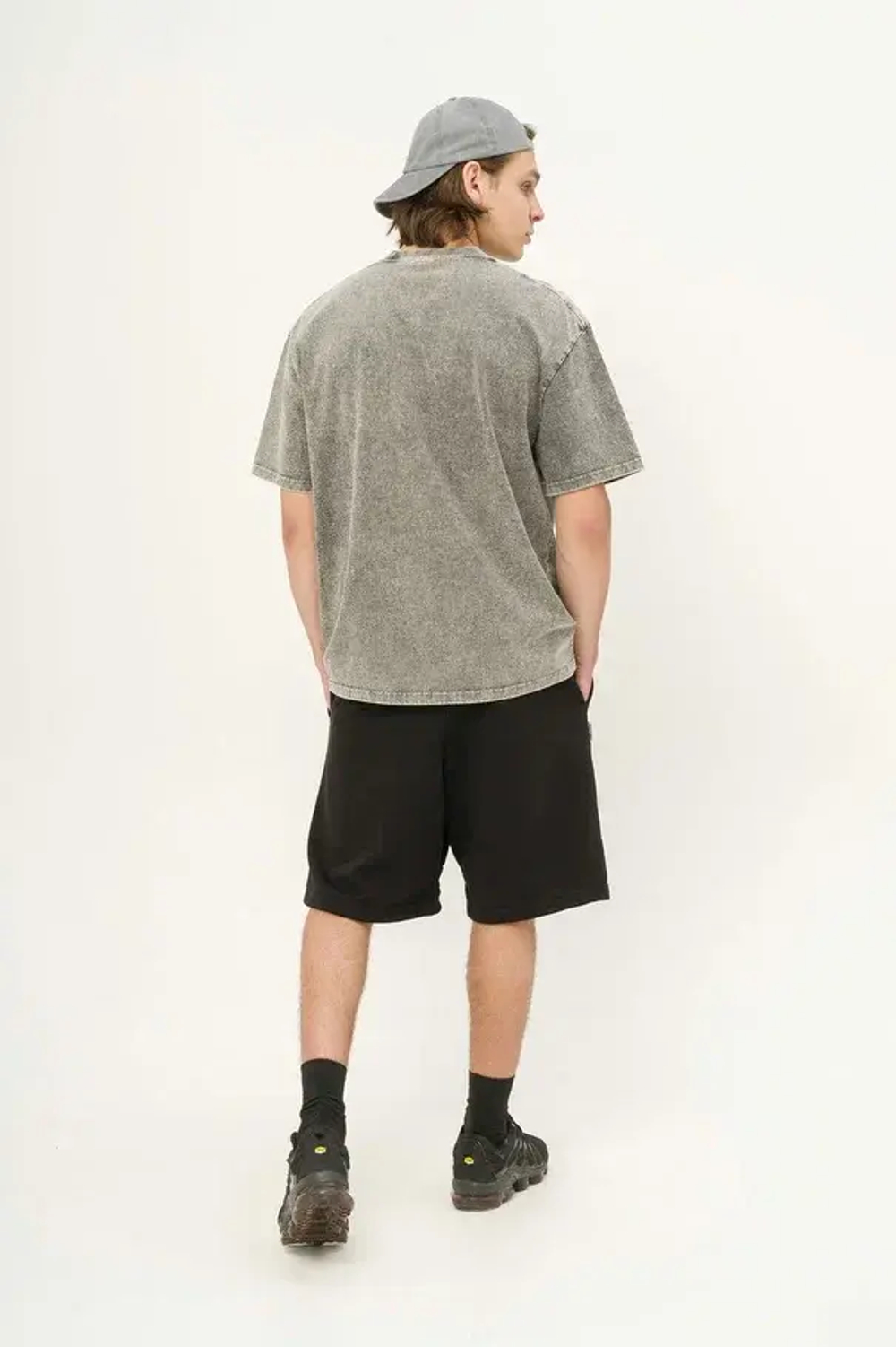 Футболка КУЛЬТУРА oversize "Premium", garment dyed серый