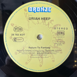 Винтажная виниловая пластинка LP Uriah Heep Return To Fantasy (Germany 1983) Prima Donna