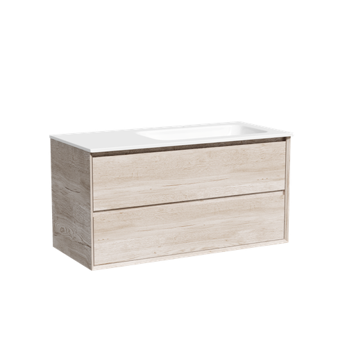 Тумба с раковиной Sancos Marmi 2.0 100 см MR2.0100REG дуб галифакс натуральный