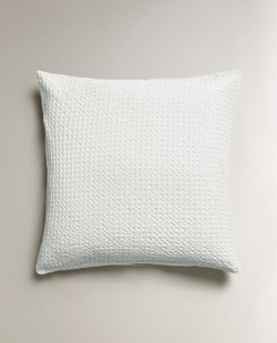 ZARA HOME ОДНОТОННАЯ НАВОЛОЧКА (200 НИТЕЙ), БЕЛЫЙ