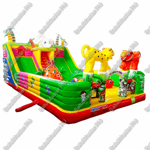 Коммерческий надувной батут "Сафари парк" 12*7*7 м