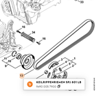 Ремень приводной 5PJ801LB бензореза STIHL TS 420, TS 500i арт. TS41044 FARMERTEC (STIHL 9490 000 7900)