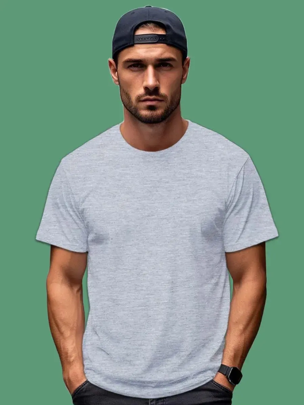 Футболка Взрослая.Премиум однотонная.Набор 2 шт