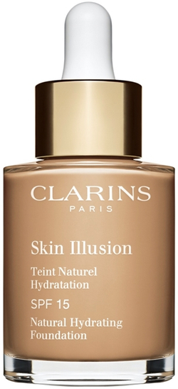 Clarins Skin Illusion Natural Hydrating Foundation - Осветляющий увлажняющий тональный крем SPF 15, 30 ml