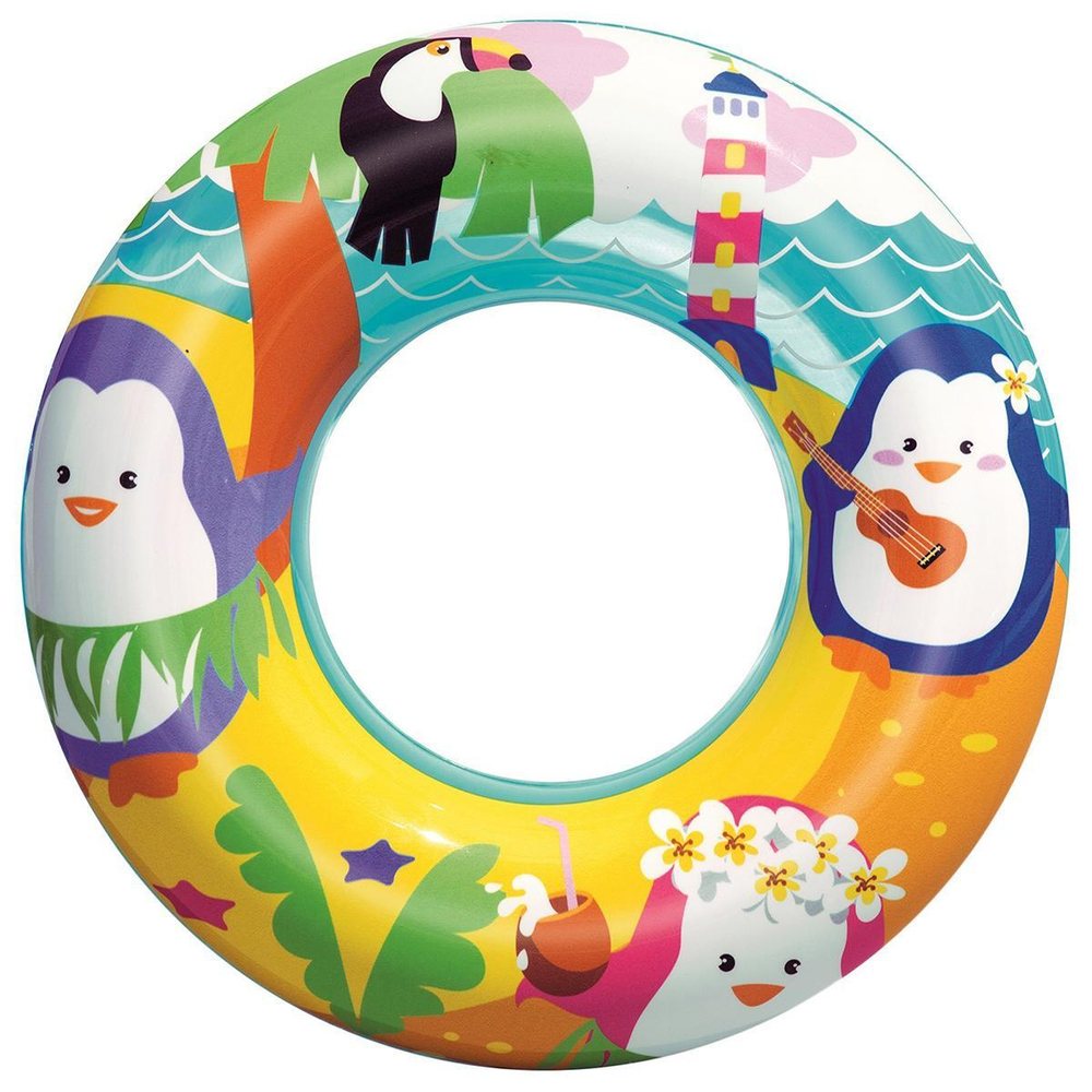 Круг для плаваниям МОРСКИЕ ОБИТАТЕЛИ Пингвин 51см (BESTWAY)