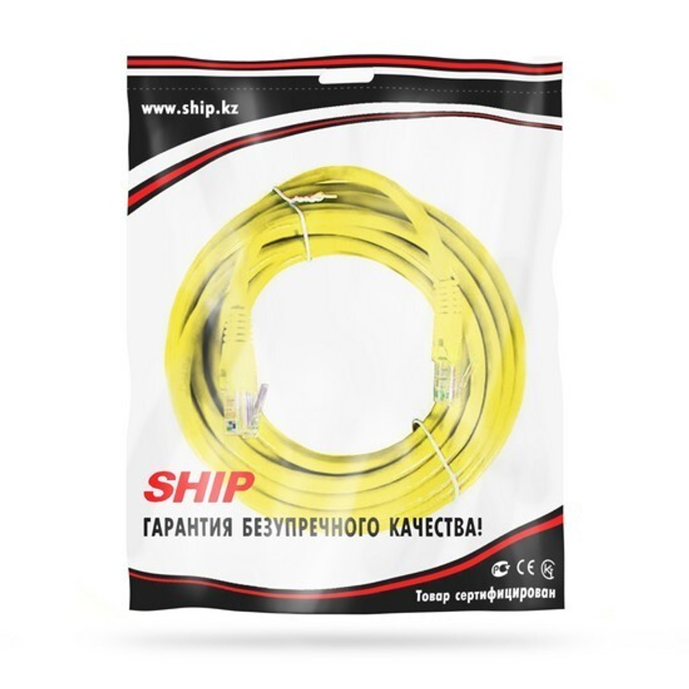 Патч Корд SHIP Cat.5e UTP LSZH RJ-45 10 м S3025YL1000-P