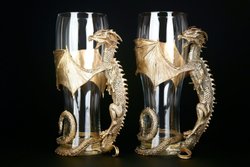 Набор бокалов для пива "Дракон" 2 шт. в подарочном кейсе