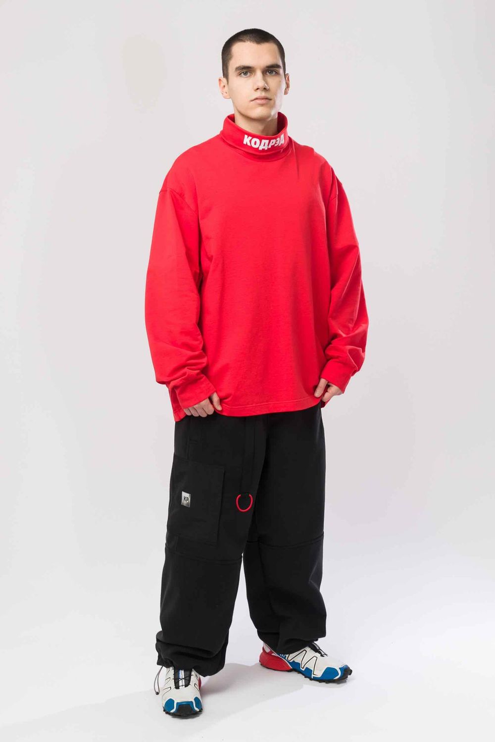 Водолазка Codered оверсайз Rollneck Wide Coderedneck Красная светлая