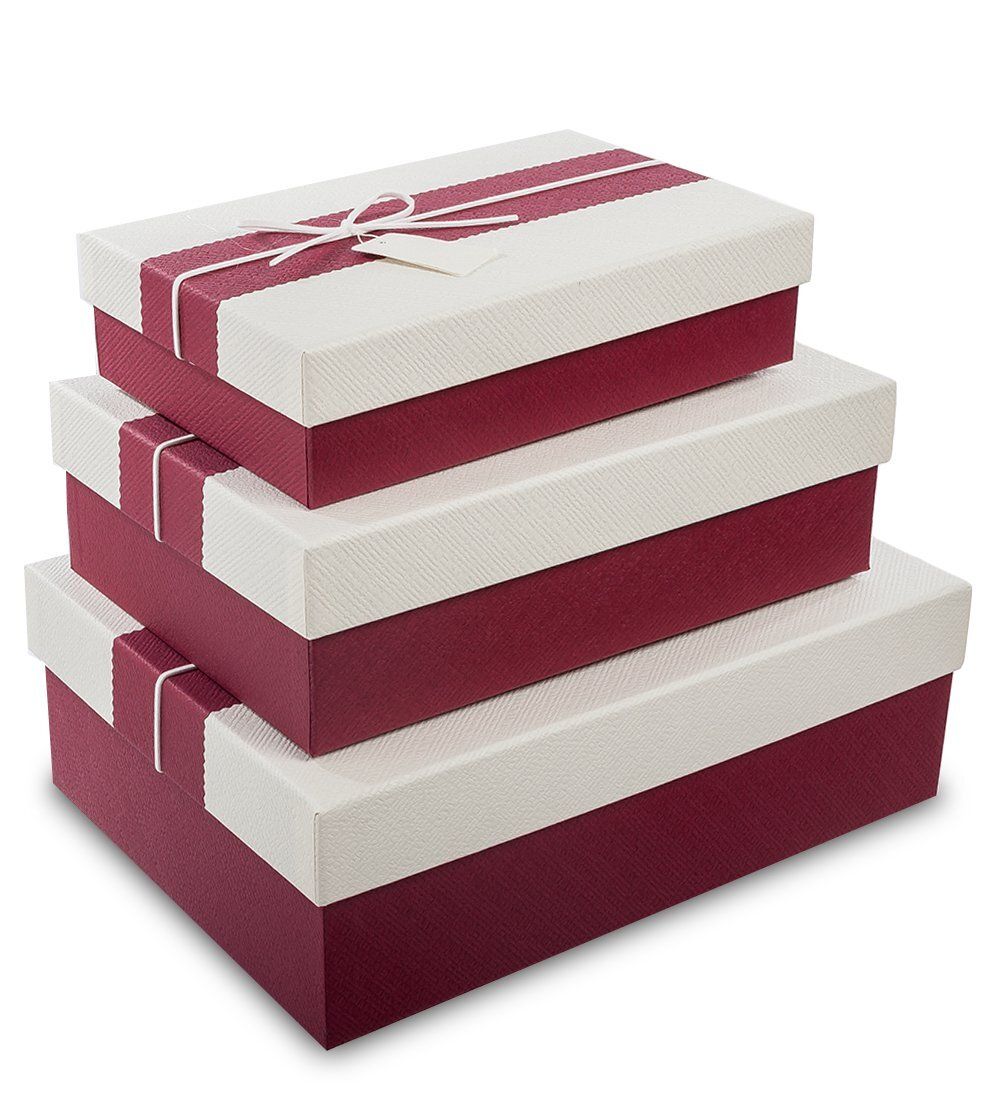 Packing Symphony WF-13-B Набор коробок из 3шт «Прямоугольник» цв.борд./молочн.