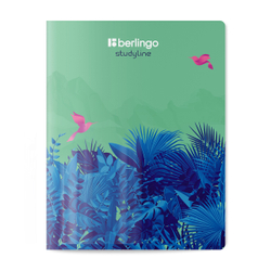 Тетрадь 48л., A5, клетка Berlingo "Flower Art", 80г/м2, софт-тач, ассорти CBs_48S20