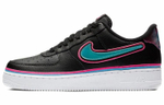 Кроссовки Nike Air Force 1 Sport Nba Black Blue Gale Laser Fuchsia