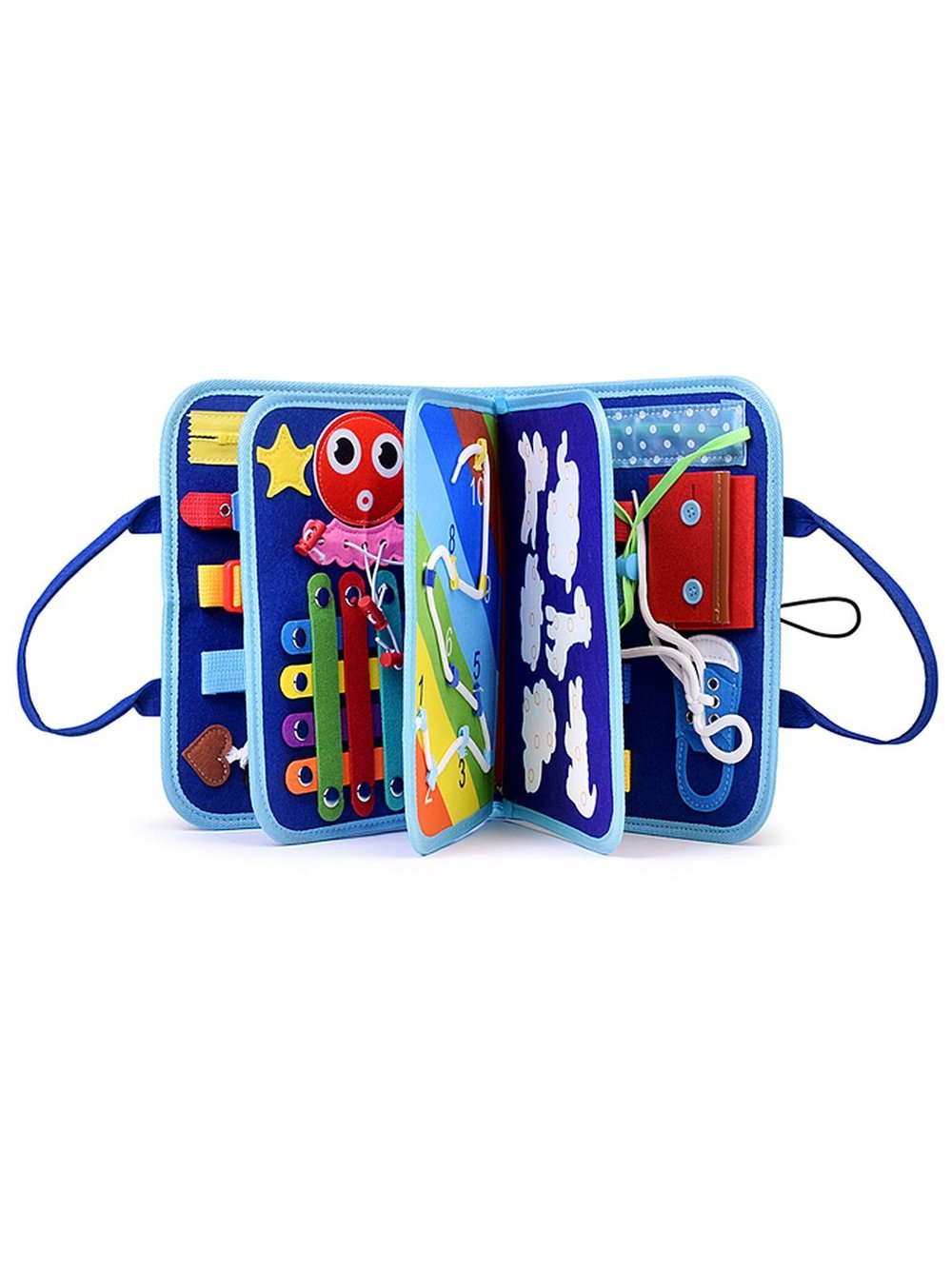 Бизиборд Обучай-ка в синей сумочке