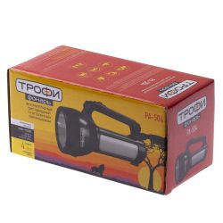 Светодиодный фонарь Трофи PA-504 прожекторный аккумуляторный со встроенным светильником | Прожекторные фонари