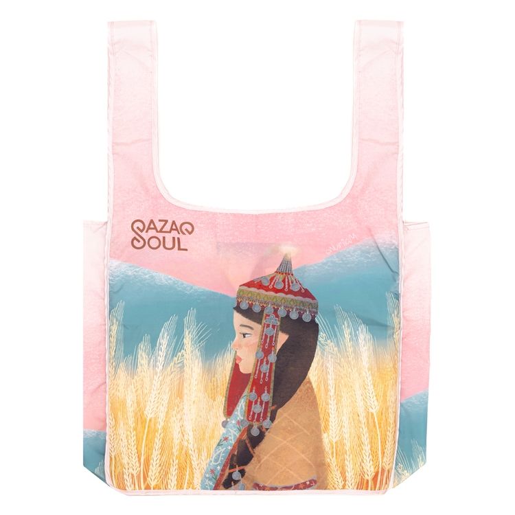 Шоппер QAZAQ SOUL складной полиэстер Сәукеле
