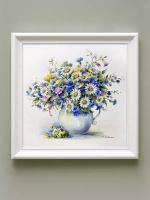 Картины на стену интерьерные на холсте 4 шт, 23*23 см