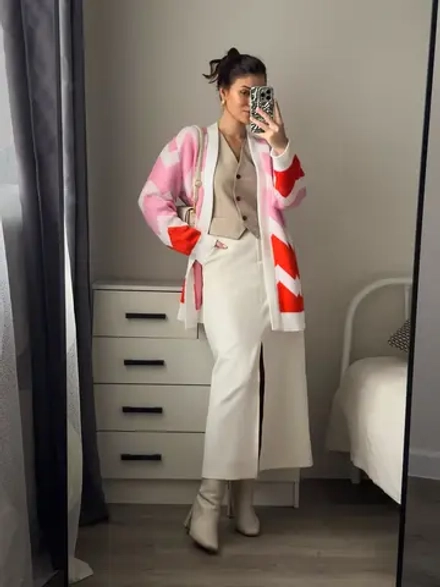 Кардиган с планкой