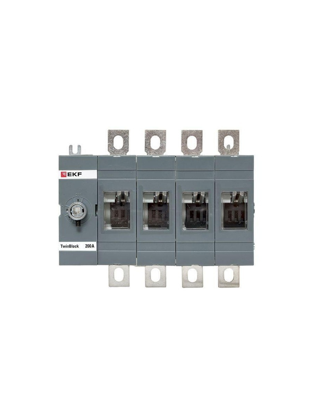 Рубильник 4п 200А без рукоятки управления TwinBlock EKF tb-s-200-4p