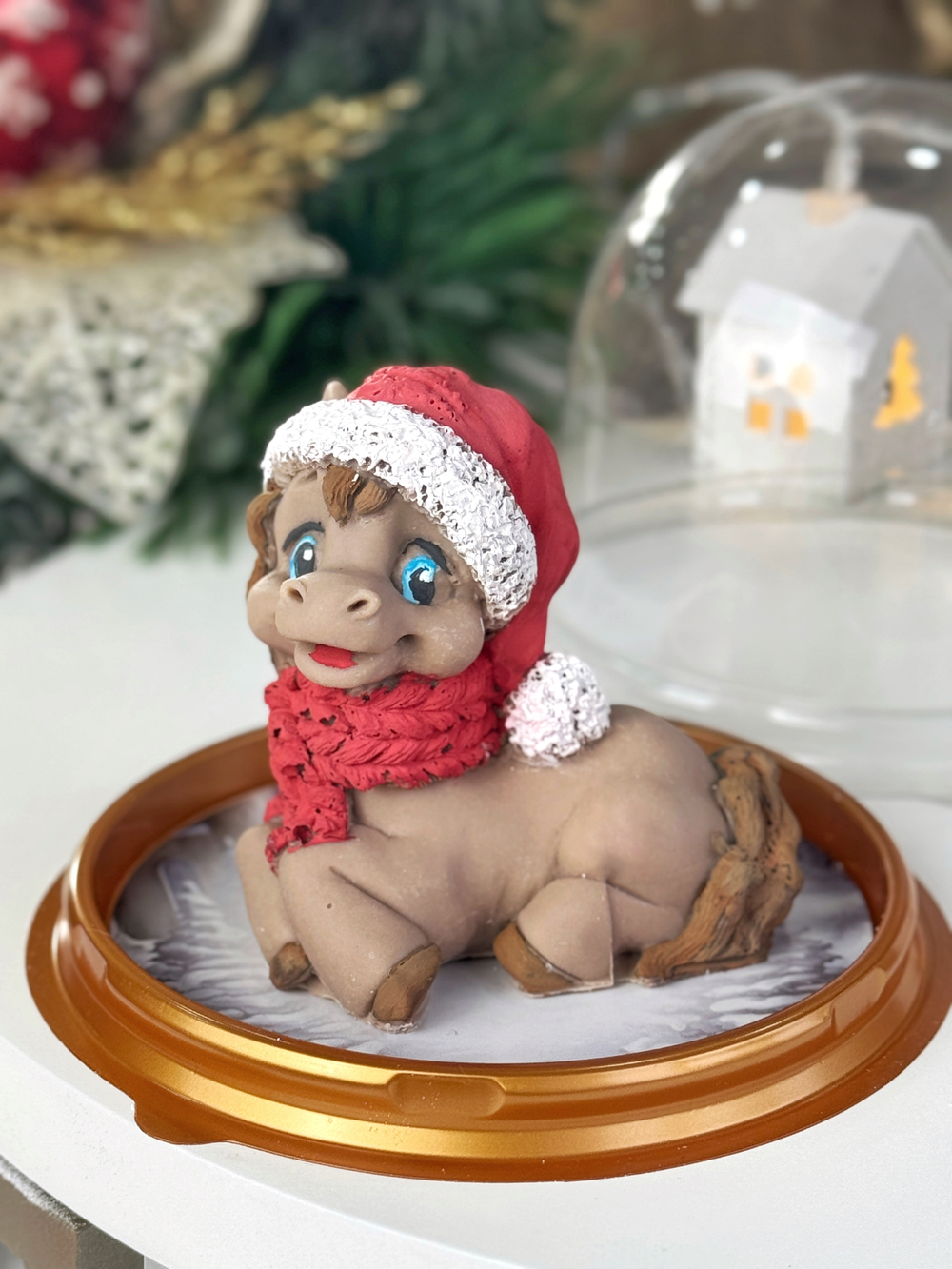 Символ года под куполом "Снежный Хранитель" Новый год