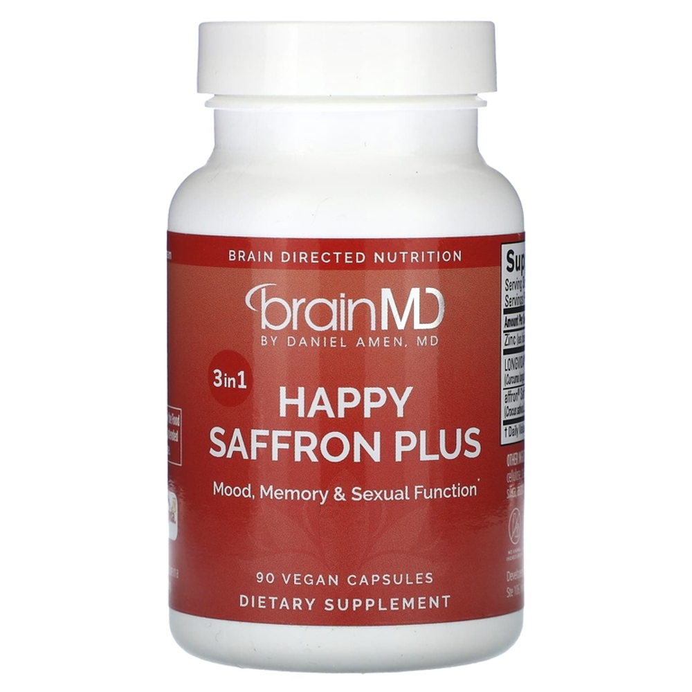 BrainMD Happy Saffron Plus, 90 caps.