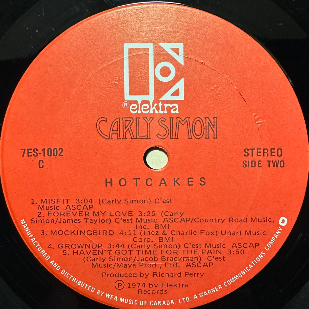 Carly Simon - Hotcakes (Канада 1974г.)