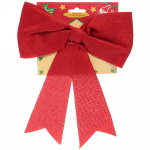 Бант на ёлку «Holiday» 20*25 см,красный