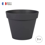 Горшок цветочный EDA TOSCANE 3 л, диаметр 20 см, серый