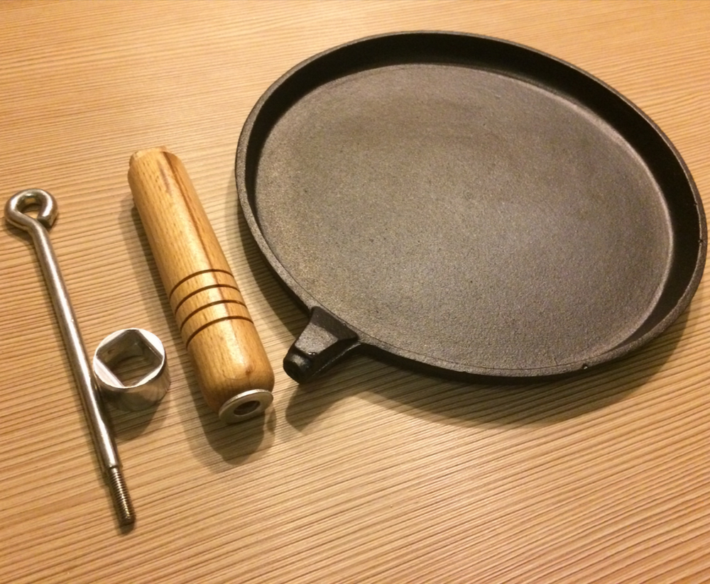 Сковорода блинная чугунная Mallony CP-23 (23см.)