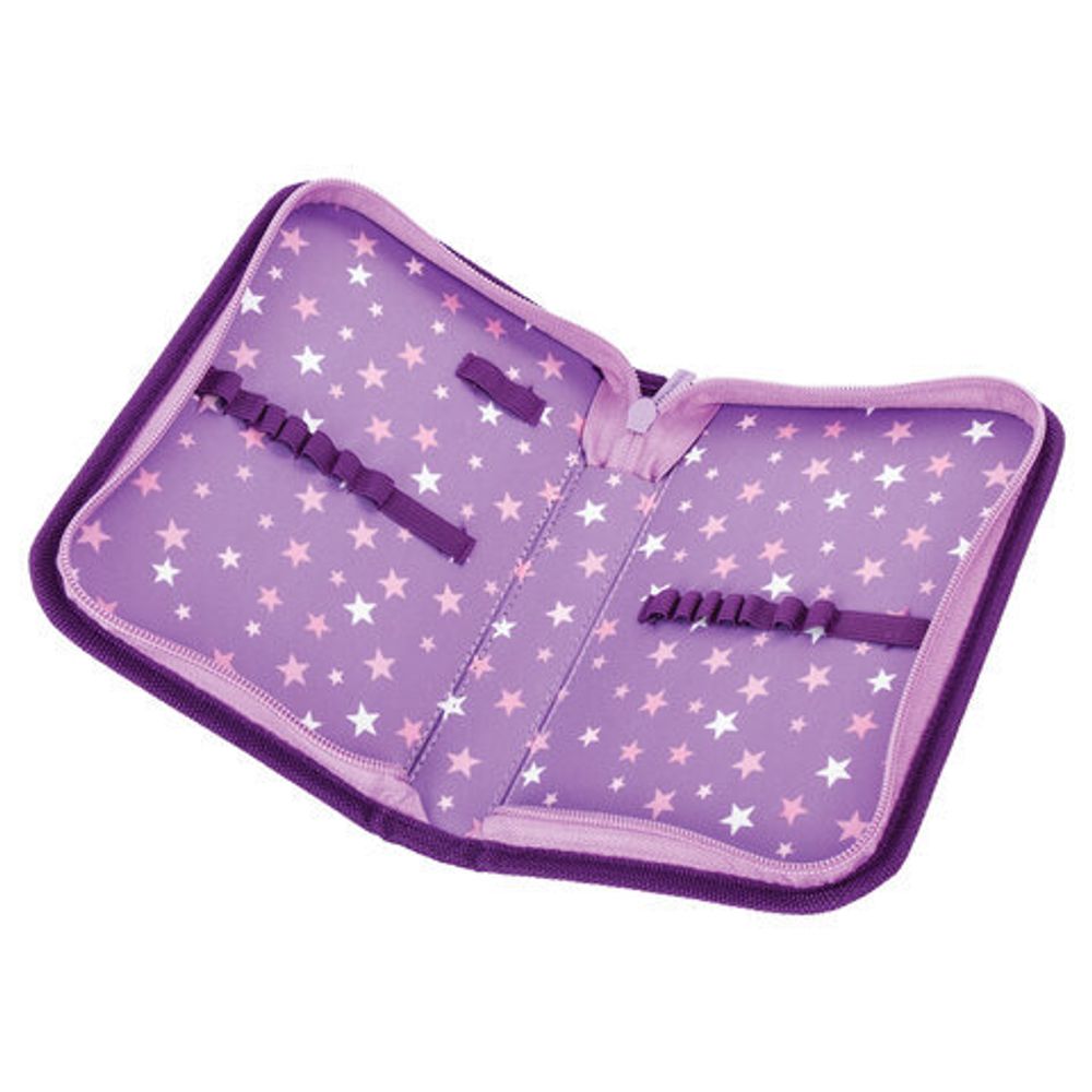 Пенал BRAUBERG, 1 отделение, ткань, 21х14 см, "Unicorn", 270303