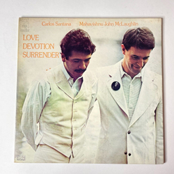 Винтажная виниловая пластинка LP Carlos Santana, Mahavishnu John McLaughlin Love Devotion Surrender (Japan 1973) (No Obi)