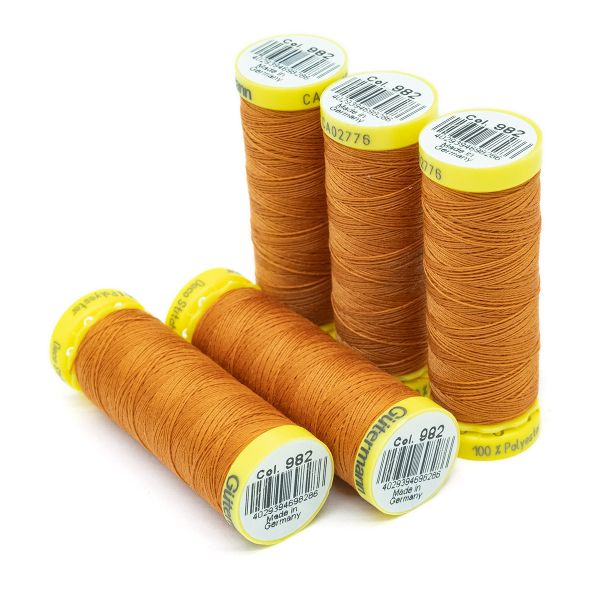Нитки отделочные Gutermann Deco Stitch 70 (70 метров), 5 кат. | 982 св.рыжий